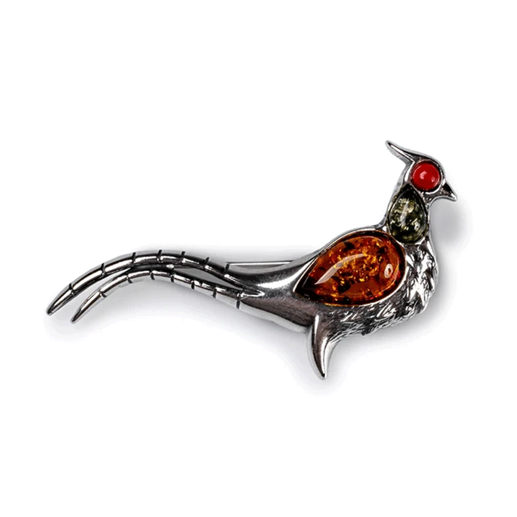 Stunning Pheasant Brooch - Cotswold Jewellery