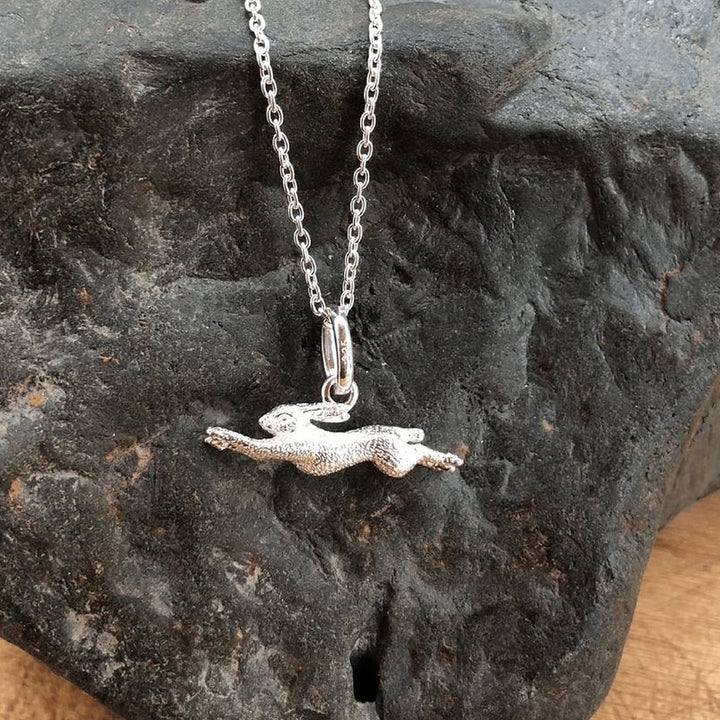 Stunning Silver Hare Necklace - Cotswold Jewellery