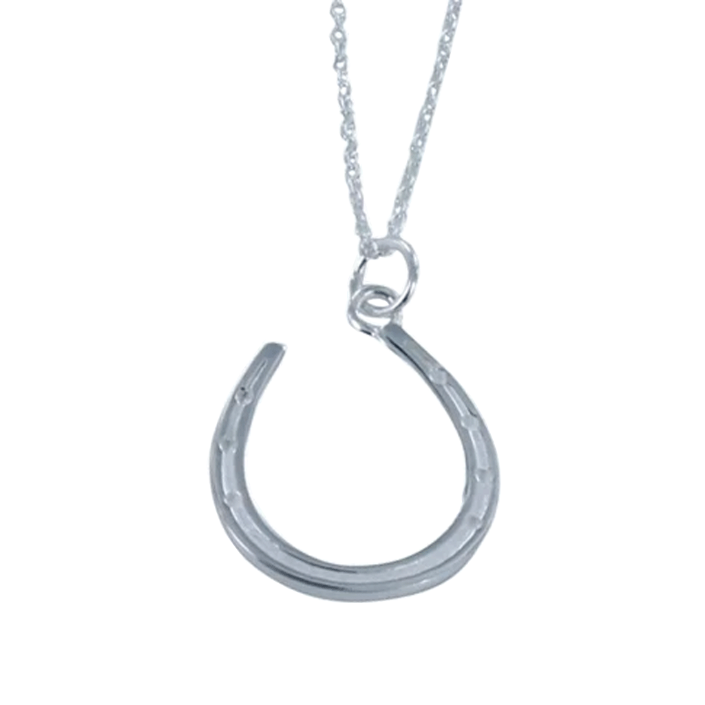 Stylish Sterling Silver Horseshoe Necklace - Cotswold Jewellery