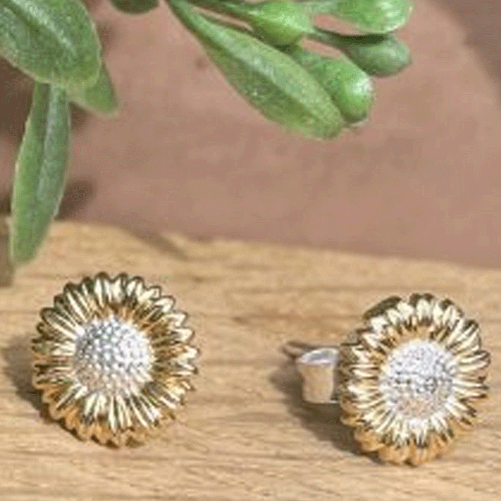  sunflower-stud-earrings