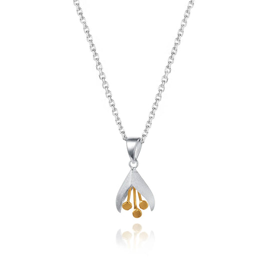 Super Snowdrop Sterling Silver Necklace - Cotswold Jewellery