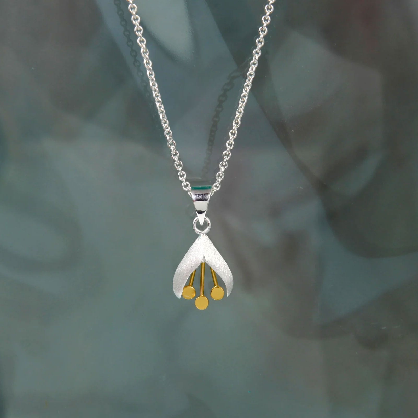 Super Snowdrop Sterling Silver Necklace - Cotswold Jewellery