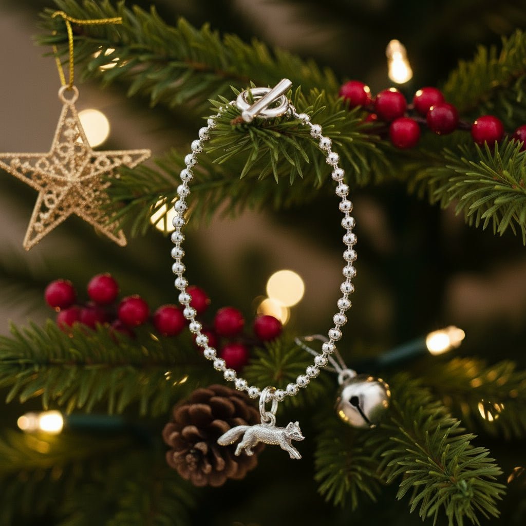 T - Bar Fox Recycled Sterling Silver Bracelet - Cotswold Jewellery