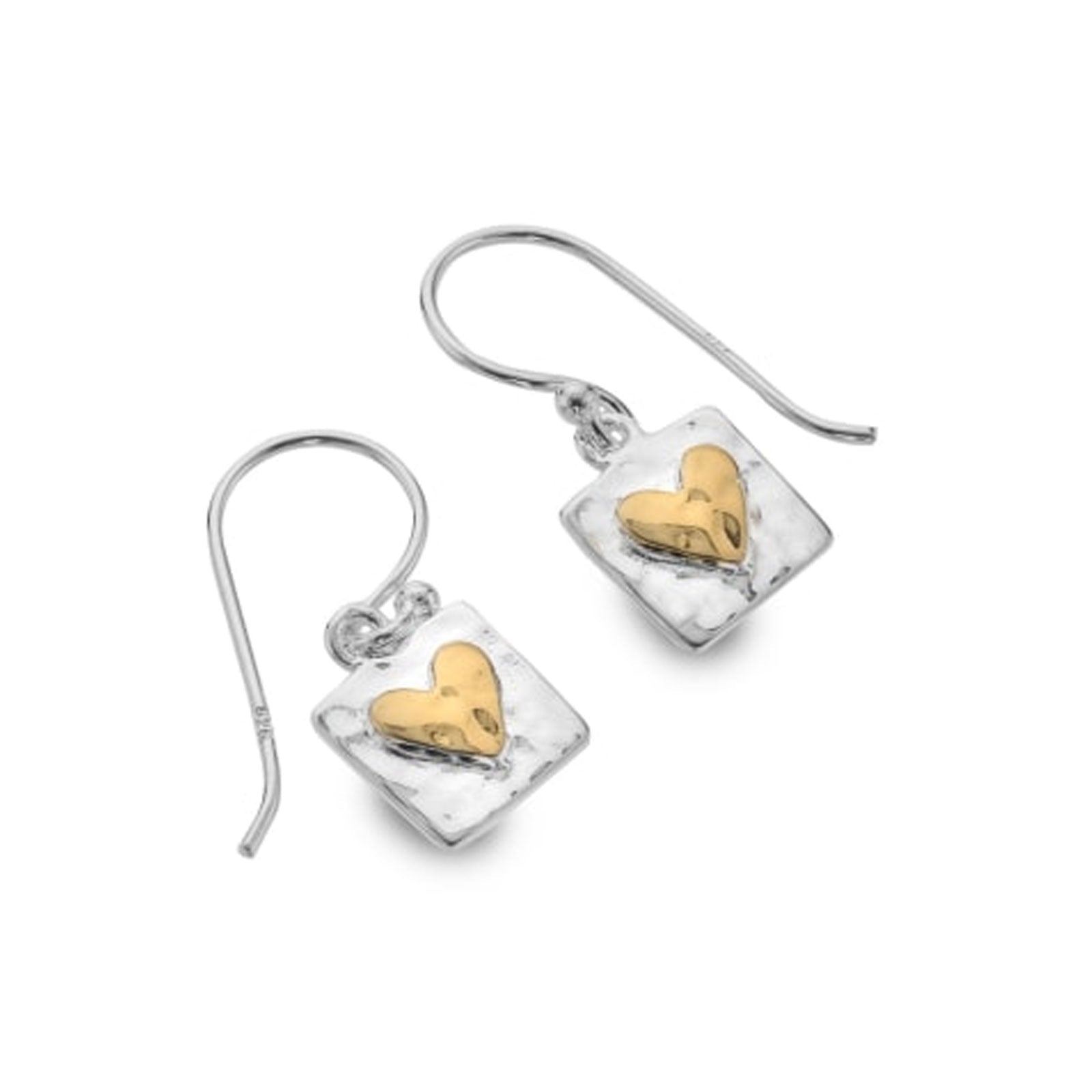 Textured Heart Necklace & Earrings - Cotswold Jewellery