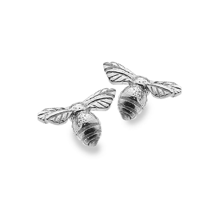 textured-sterling-silver-bee-stud-earrings