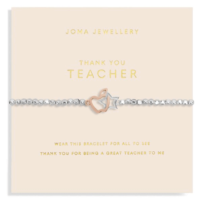 Joma Jewellery Forever Yours Thank You Teacher - Cotswold Jewellery