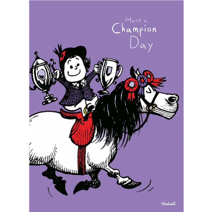 Thelwell Champion Day Birthday Card - Cotswold Jewellery