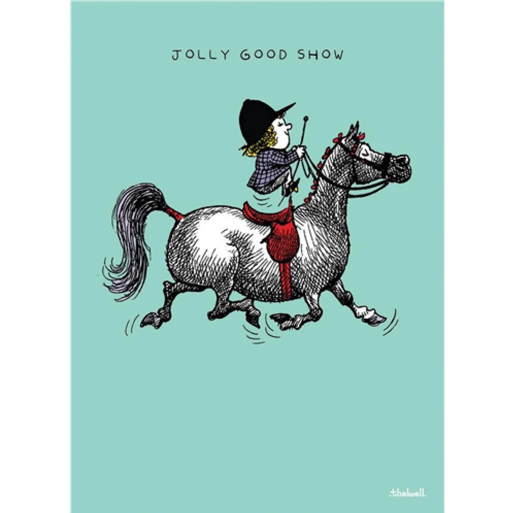 Thelwell Jolly Good Show Blank Card - Cotswold Jewellery