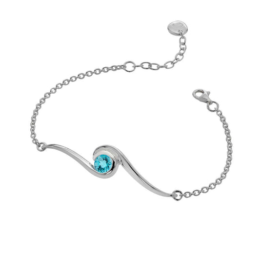 Topaz Wave Bracelet - Cotswold Jewellery