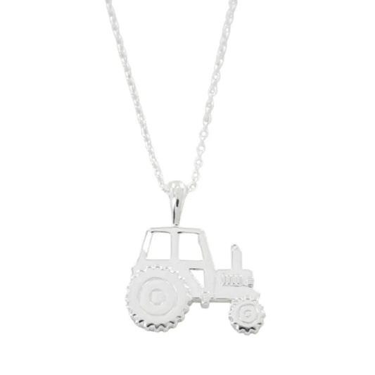 Tractor Sterling Silver Necklace - Cotswold Jewellery