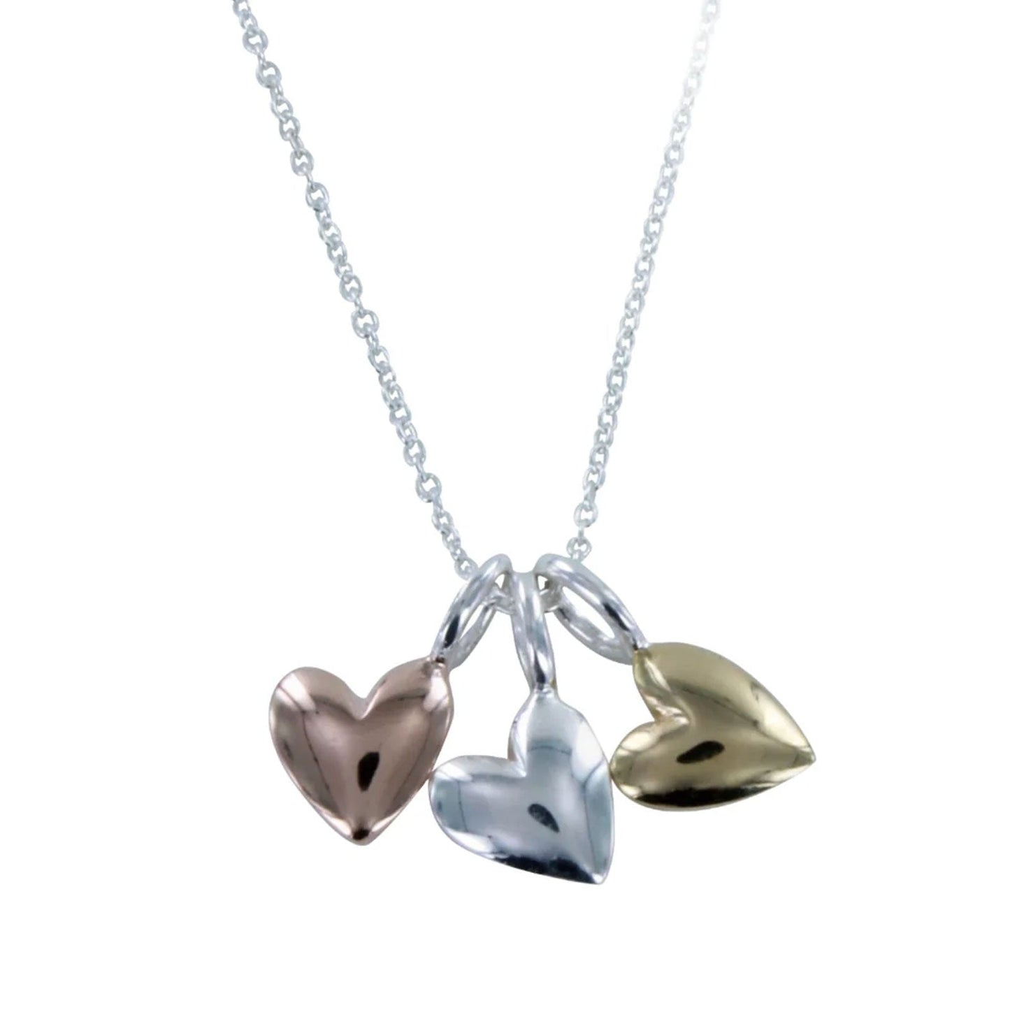 Triple Heart Necklace - Cotswold Jewellery