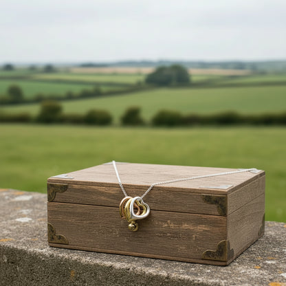 Triple Heart Necklace - Cotswold Jewellery