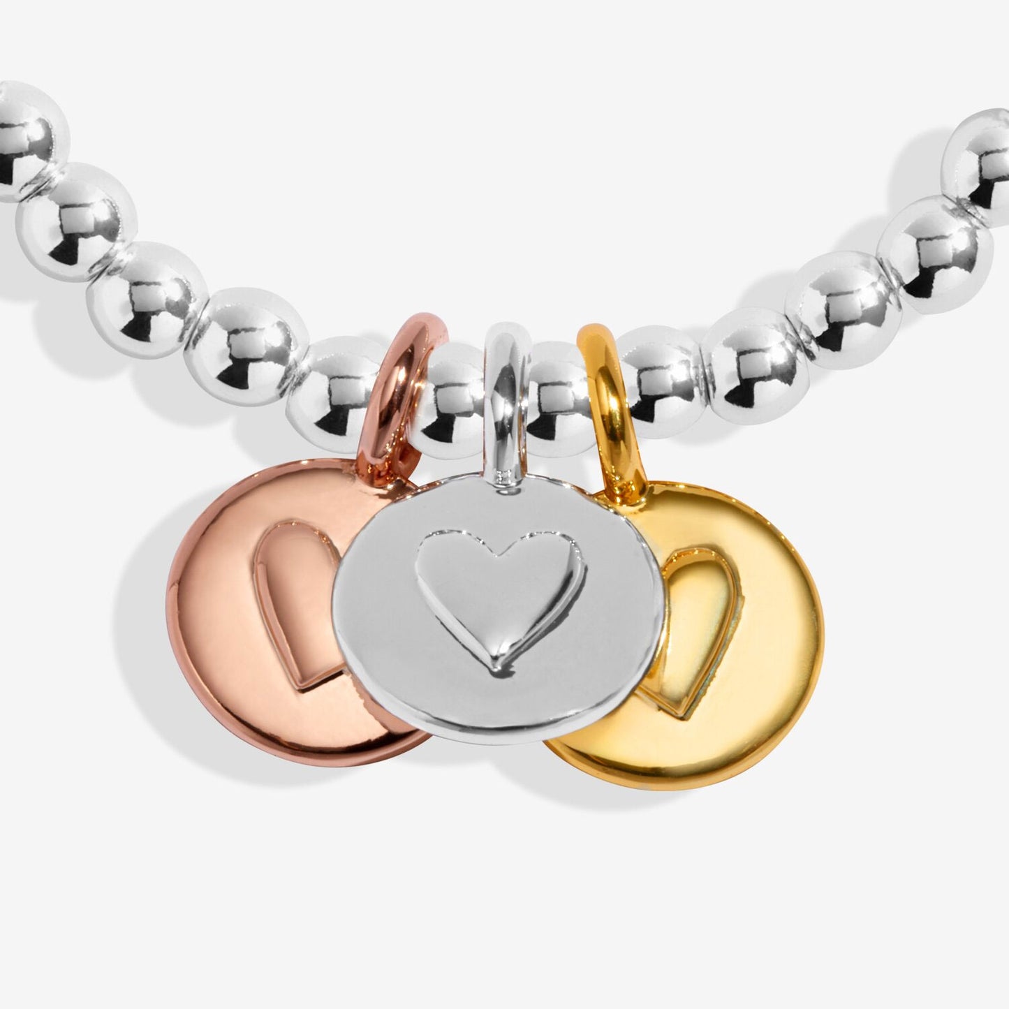 Proud of You Trio of Hearts Silver Plated Bracelet