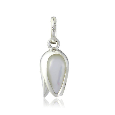 Pearled Tulip Recycled Sterling Silver Charm