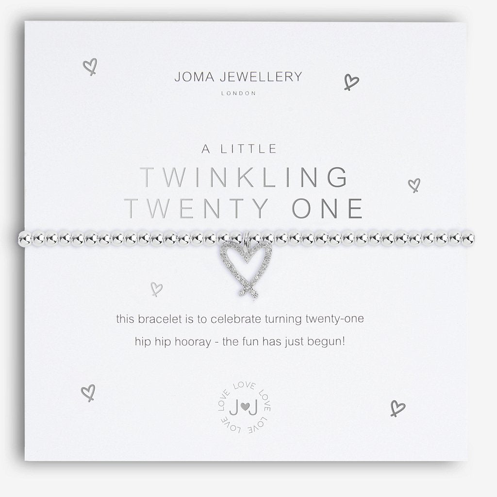 Twinkling 21st Birthday Bracelet - Cotswold Jewellery