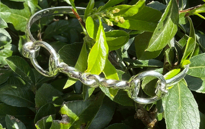 Hiho Silver Twisted Snaffle Bracelet
