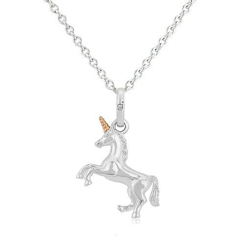 Unicorn Recycled Sterling Silver Necklace - Cotswold Jewellery