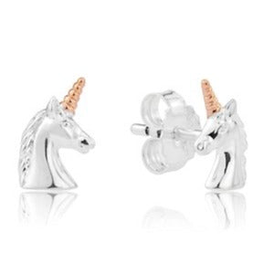 Unicorn Sterling Silver Earrings - Cotswold Jewellery