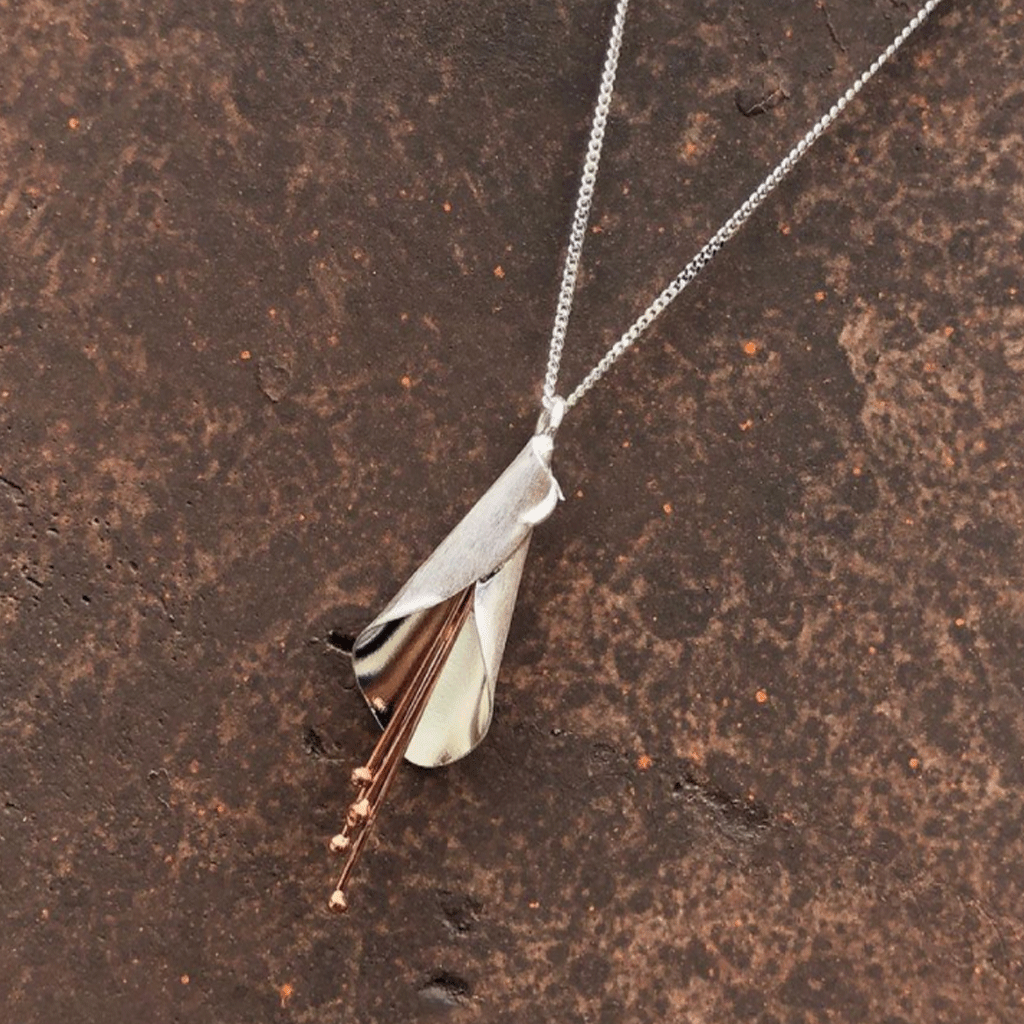 Unique Lily Flower Pendant Necklace - Cotswold Jewellery