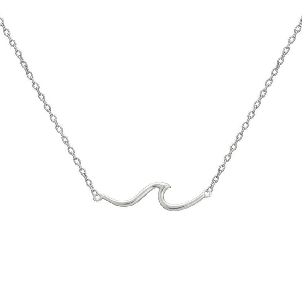 Wave Sterling Silver Necklace | Sea Jewellery – Cotswold Jewellery