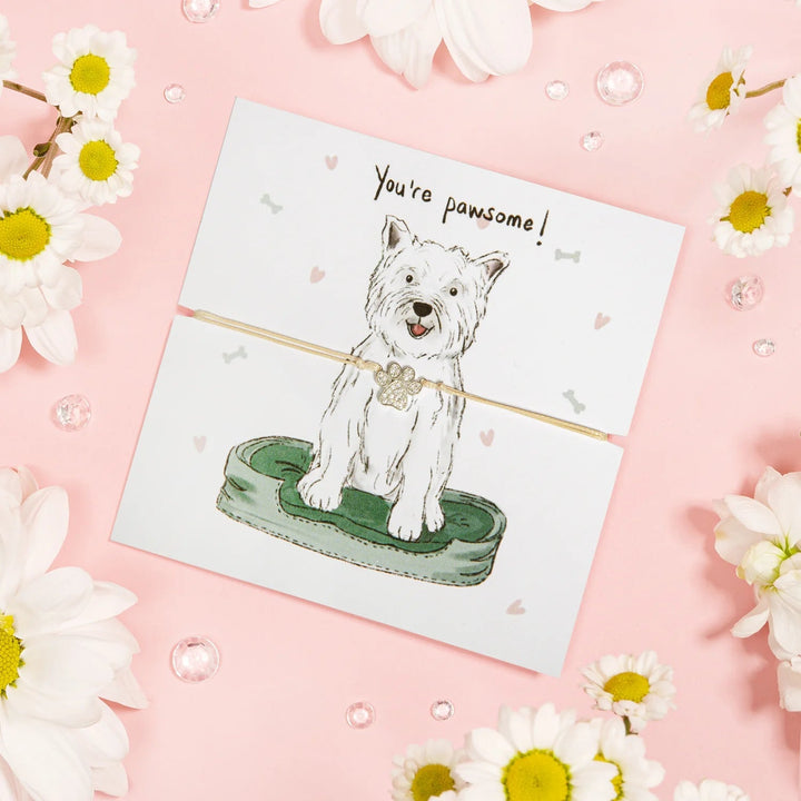 Westie Paw Print Bracelet - Cotswold Jewellery