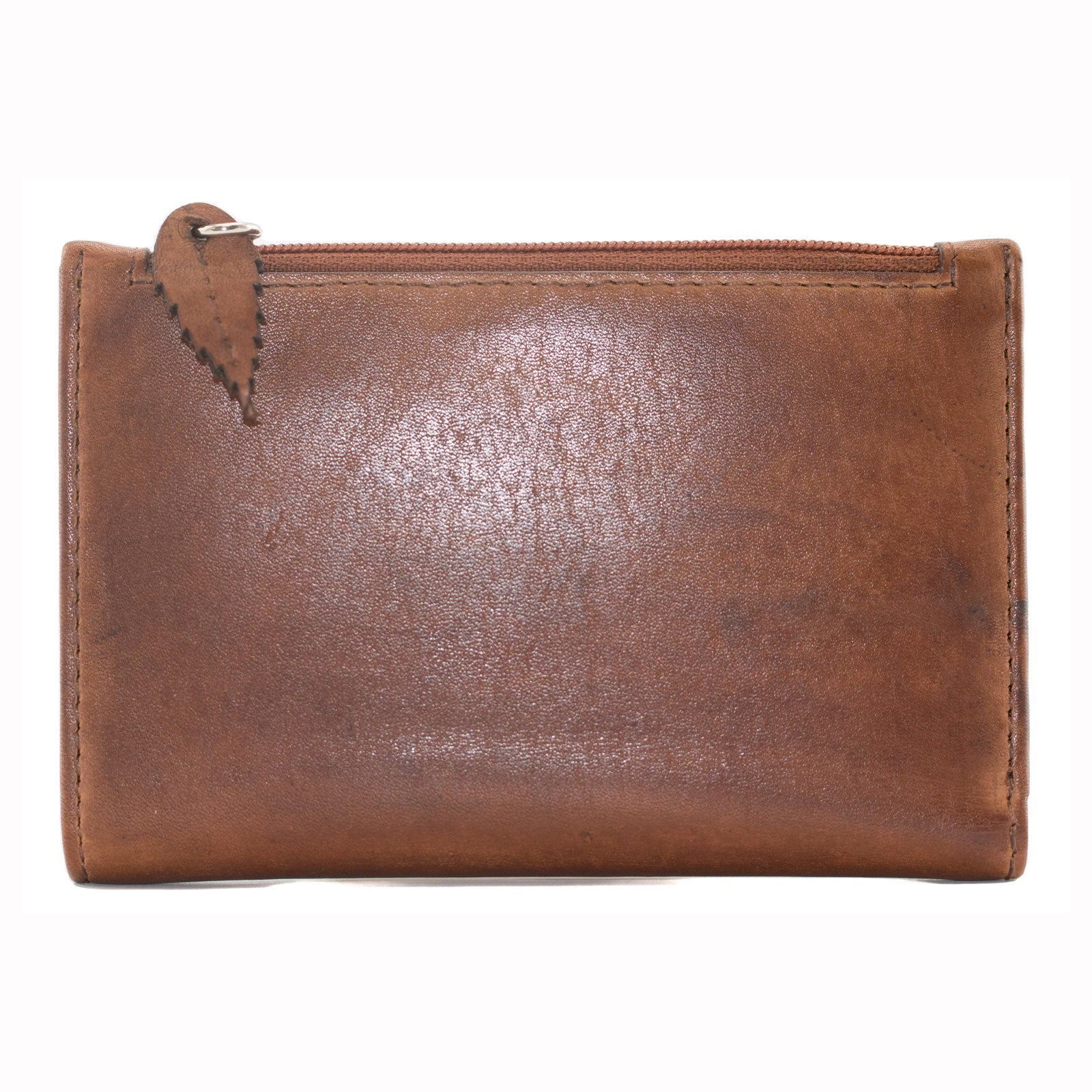 Wildbloom Tan Leather Compact Purse - Cotswold Jewellery