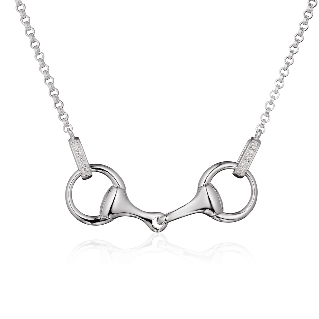 WOW Sparkly Snaffle Bit Necklace - Cotswold Jewellery