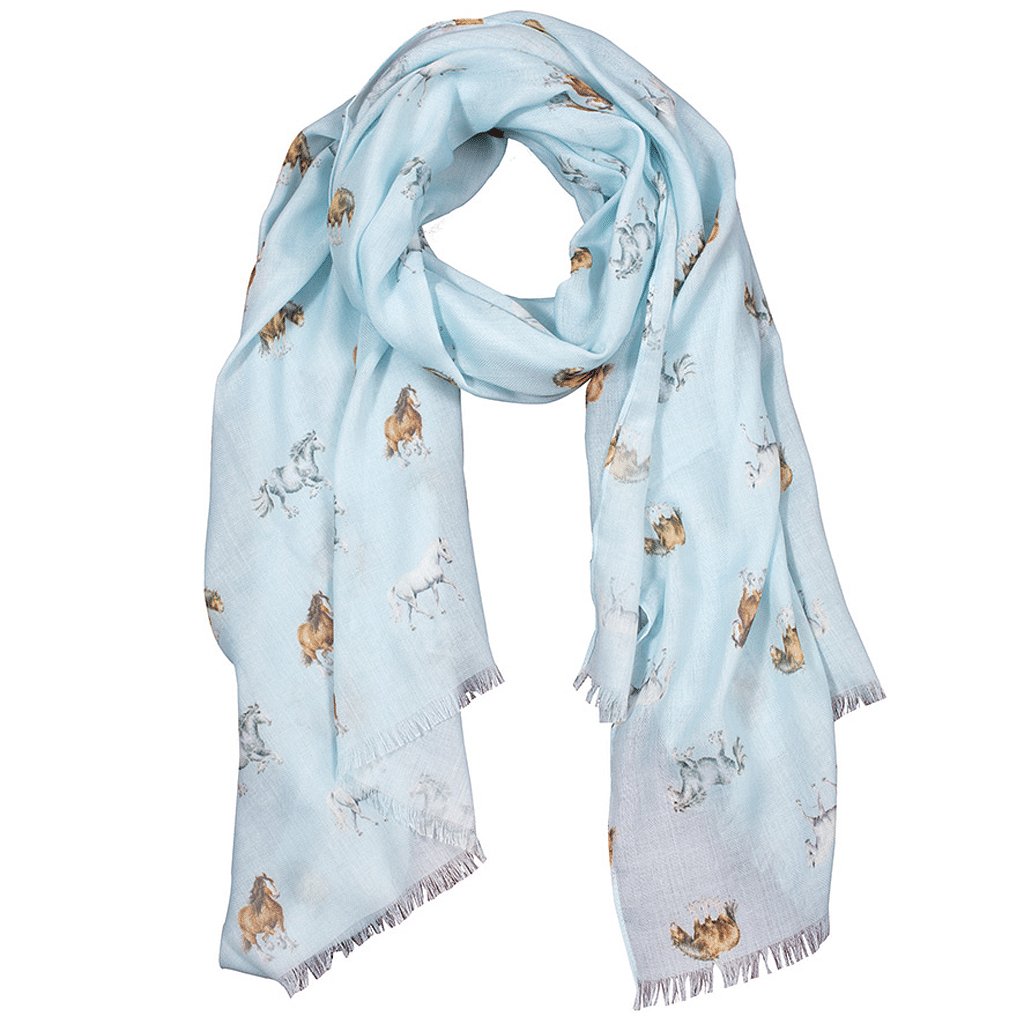 Wrendale Feathers and Forelock Pony Scarf - Cotswold Jewellery