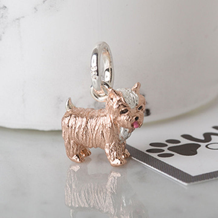 Yorkshire Terrier Dog Charm - Cotswold Jewellery