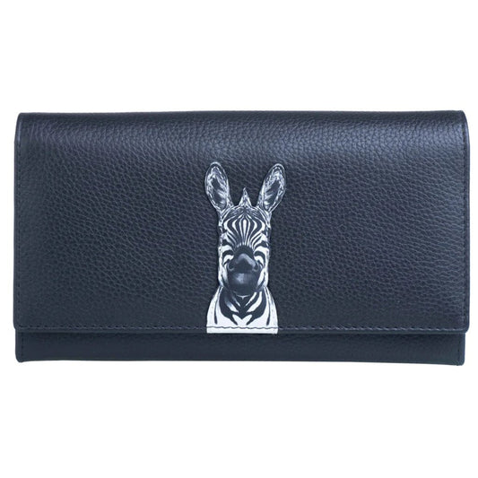 Zebra Purse Black - Cotswold Jewellery