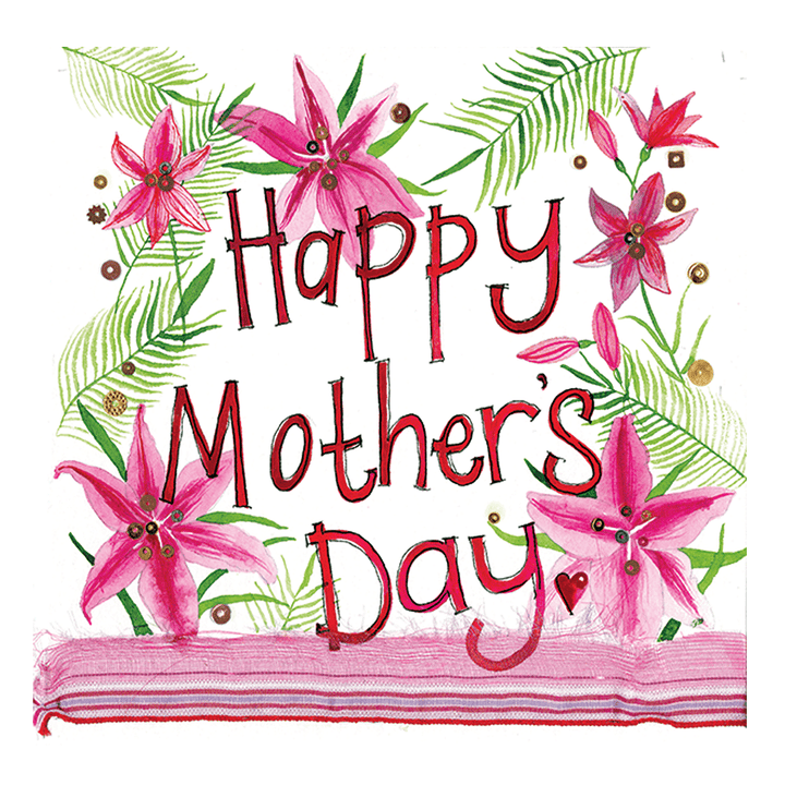 Alex Clark Mothers Day Lilies Floral Card - Cotswold Jewellery