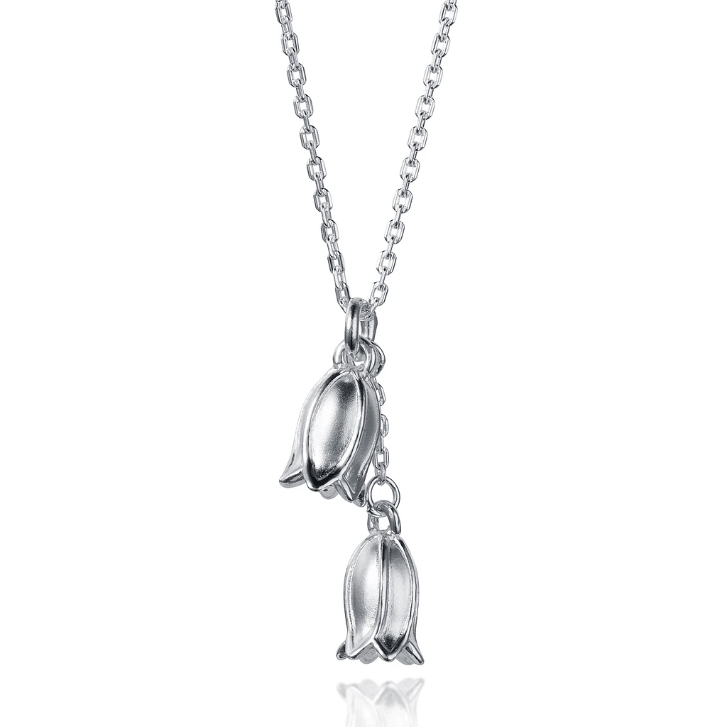Bluebell Sterling Silver Necklace - Cotswold Jewellery