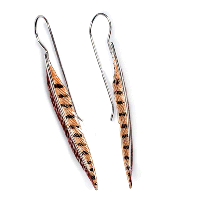 pheasant-feaather-earrings