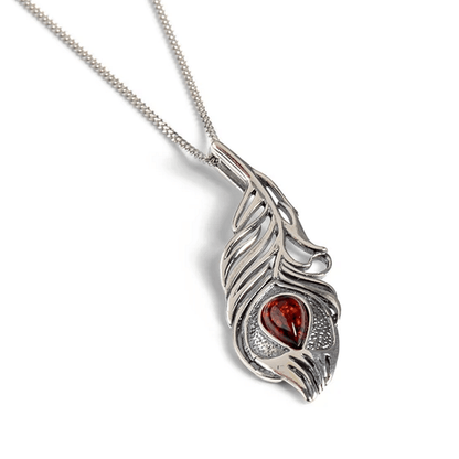 Peacock Feather Necklace - Cotswold Jewellery