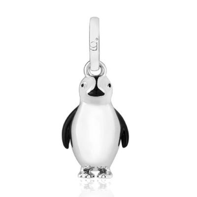 Penguin Recycled Sterling Silver Charm